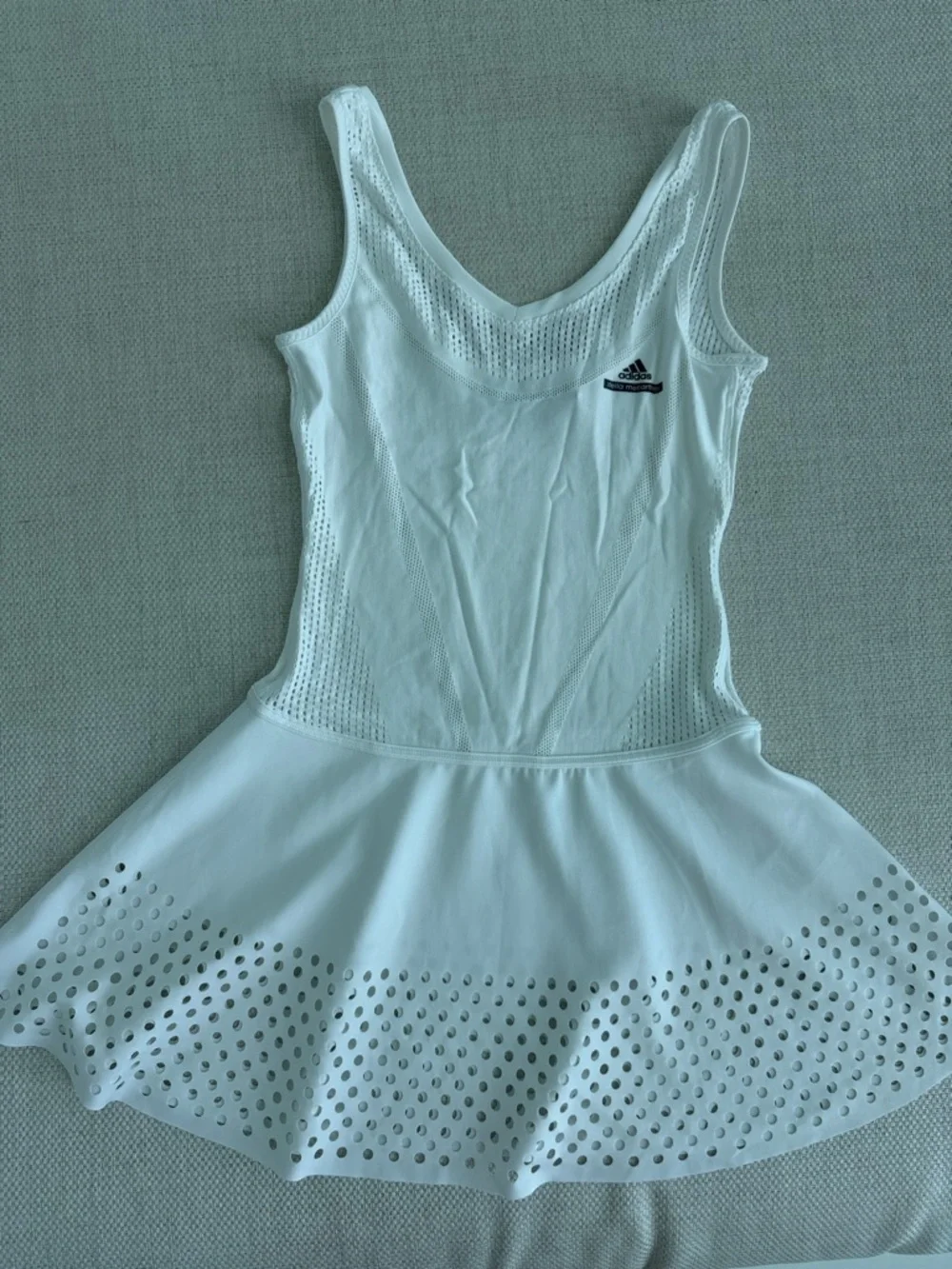 adidas White Laser-Cut Circle dress - Picture 9 of 11